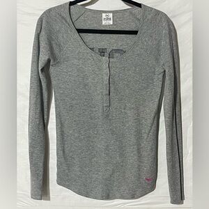 PINK Victoria's Secret Gray Long Sleeve
